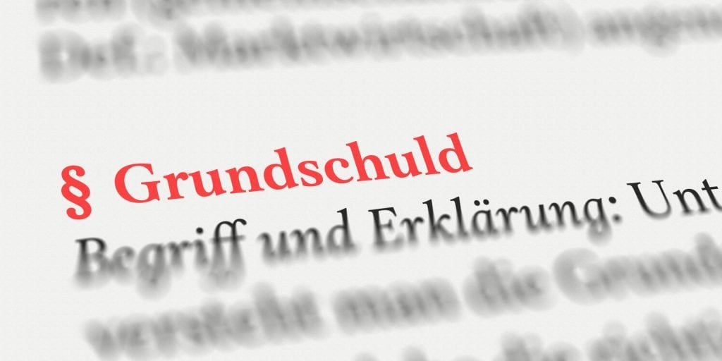Text auf einer rechtlichen Dokumentenseite mit Fokus auf Grundschuld im Agrarrecht.
